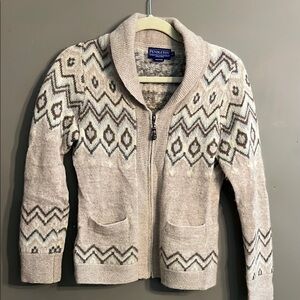 Pendleton Shawl Collar Knit Cardigan